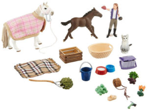kalendarz adwentowy schleich w środku